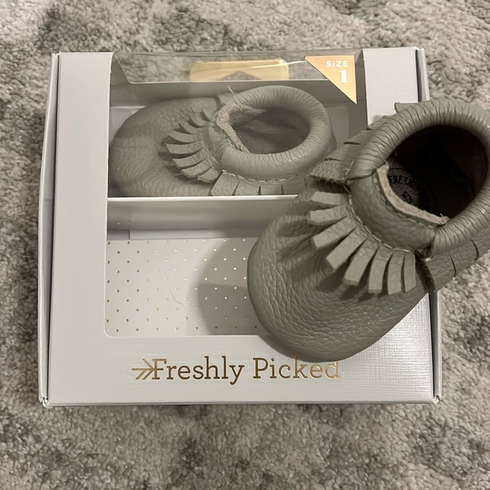 Brand new freshly picked baby moccasins